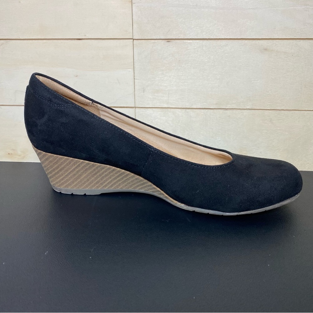 Dr Scholls Be Flex Slip-On Wedge Black Women's Size 8.5 Shoes M - Picture 3 of 10
